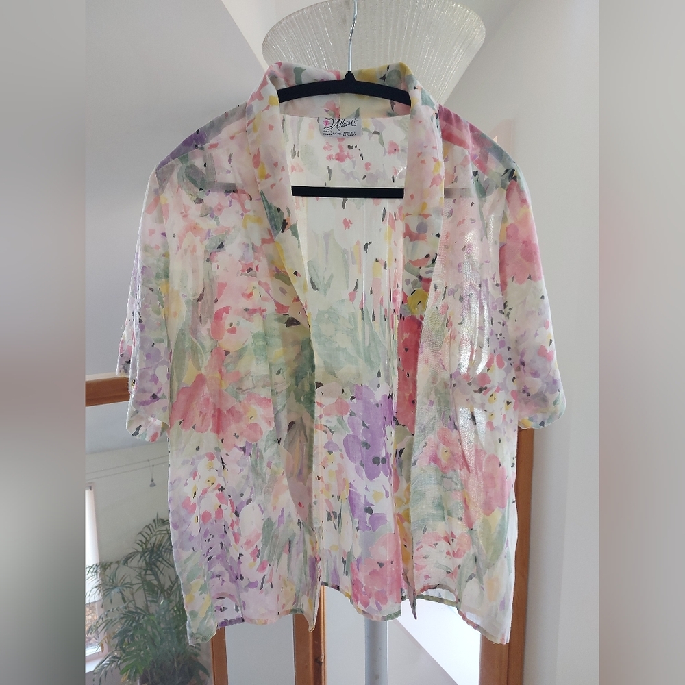 3/$20 Vintage Sheer Blouse